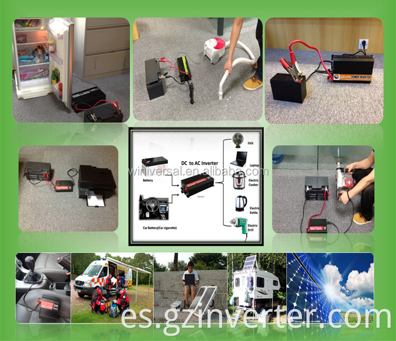 Todo en un ups Charger Solar Car Power Inverter 500W